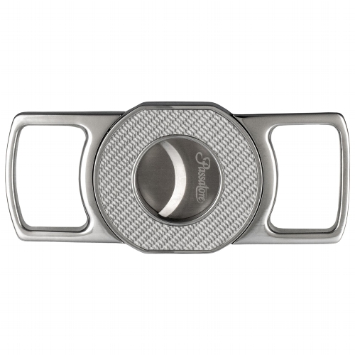 Zigarrenabschneider PASSATORE chrom/Carbon silber