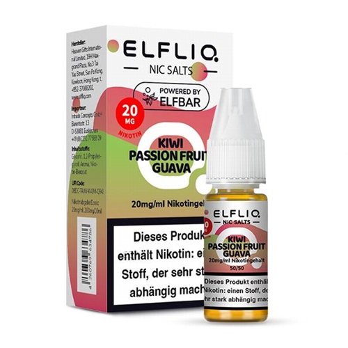 ELFBAR Elfliq Kiwi Passion Fruit Guava Nikotinsalzliquid
