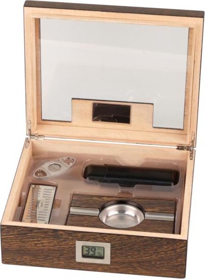 PASSATORE Humidor-Set Ironwood-Design hi-gloss f.ca.50 Cig.