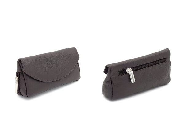Pfeifentasche für 1 Pfeifen Leder ebony