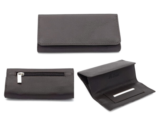 Feinschnitt Tabakbeutel mit Papierfach ebony