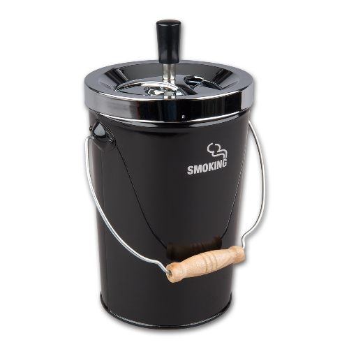 Schleuderascher schwarz Kübel