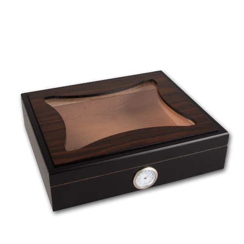 Humidor schwarz Ebony Deco Rahmen