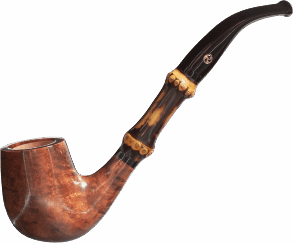 Rattray's Bamboo Bent Brown Pfeife