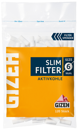 GIZEH Slim Filter Aktivkohle