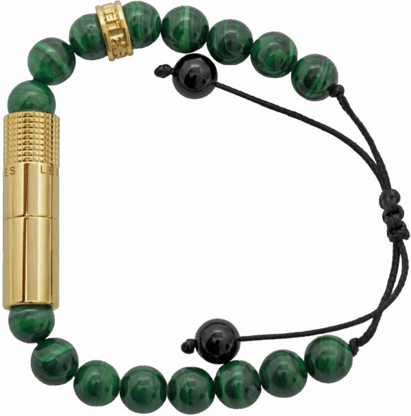 Les Fines Lames Punch Bracelet Verde Cobre Gold Ring