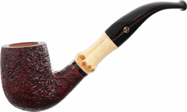 Rattray's Bamboo Bent Sandblast Red Pfeife