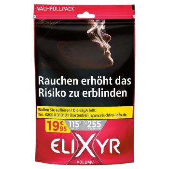Elixyr Volume Cigarette Tobacco Zip Bag