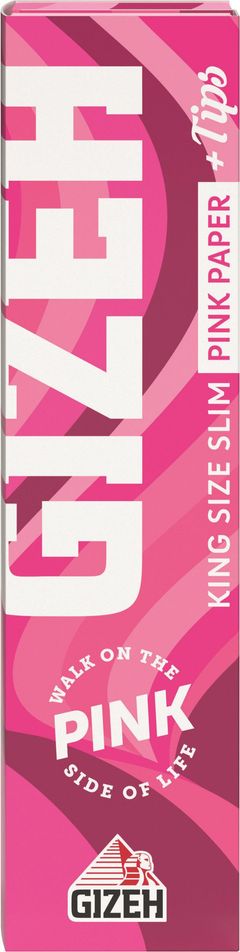 Gizeh Pink King Size Slim + Tips