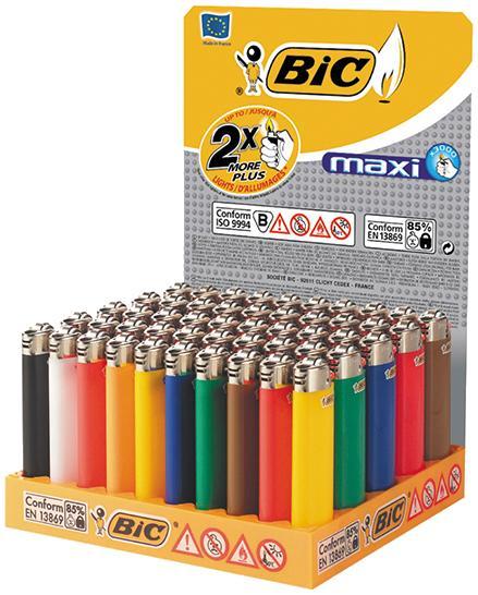BIC Feuerzeug Maxi Reibrad Neutral