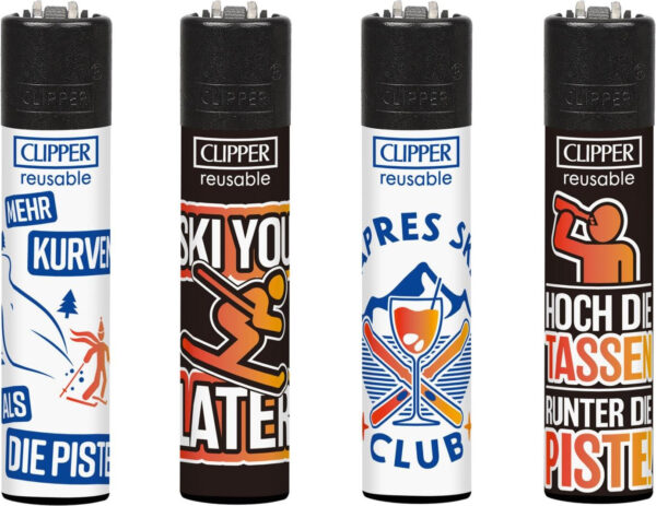 Clipper Mehrweg-Feuerzeug Apres Ski