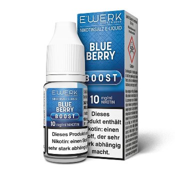 E-Liquid Nikotinsalz E'WERK Boost Blueberry 10mg