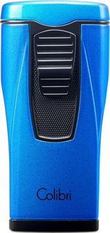 COLIBRI Cigarrenfeuerzeug Monaco II metallic blau