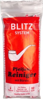 Blitz konisch rot/weiß mit Bürste