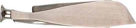 Pfeifenmesser Delphin chrom gebürstet