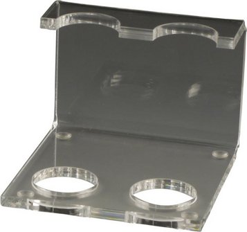 Pfeifenständer aus Acryl transparent 2er