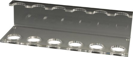 Pfeifenständer aus Acryl transparent 6er