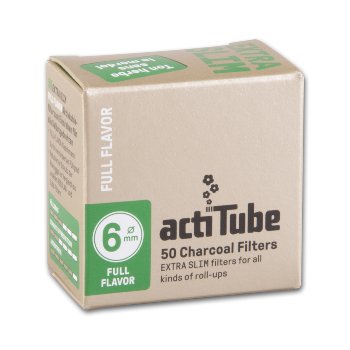 ActiTube Extra Slim 6 mm Aktivkohlefilter 50 Stück