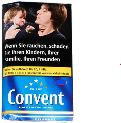 Convent Blue Halfzware Pouch