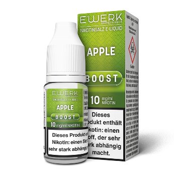 E-Liquid Nikotinsalz E'WERK Boost Apple 10 mg