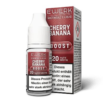 E-Liquid Nikotinsalz E'WERK Boost Cherry Banana 20mg