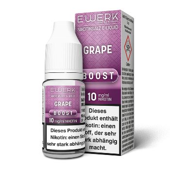 E-Liquid Nikotinsalz E'WERK Boost Grape 10mg