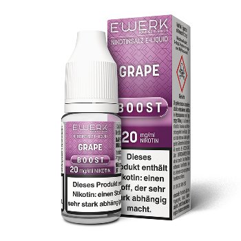 E-Liquid Nikotinsalz E'WERK Boost Grape 20mg