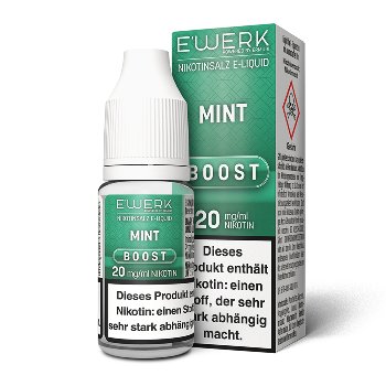 E-Liquid Nikotinsalz E'WERK Boost Mint 20mg