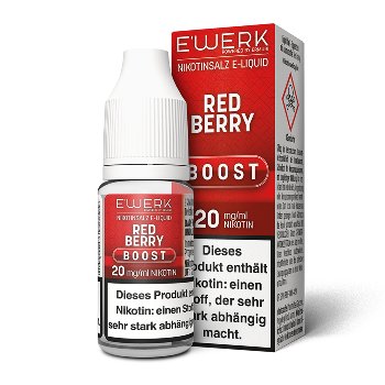 E-Liquid Nikotinsalz E'WERK Boost Red Berry 20mg