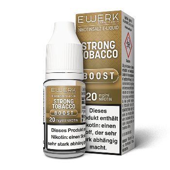 E-Liquid Nikotinsalz E'WERK Boost Strong Tobacco 20mg