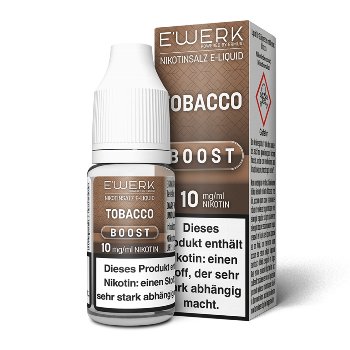 E-Liquid Nikotinsalz E'WERK Boost Tobacco 10mg