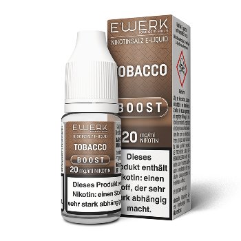 E-Liquid Nikotinsalz E'WERK Boost Tobacco 20mg