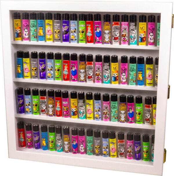 Sammlervitrine Holz weiß