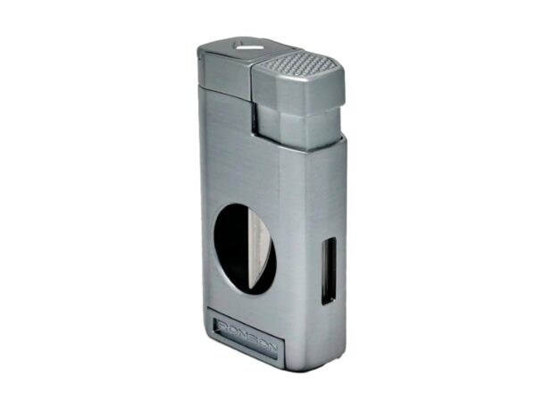 Ronson Thunder 3 Jet-Flame Lighter Silver Chrom