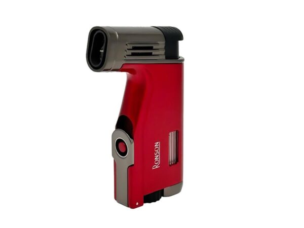 Ronson Breeze 2er Jet-Flame Lighter Crackle Red