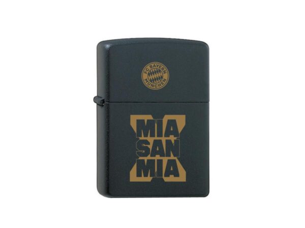 Zippo FC Bayern Mia san Mia black matt