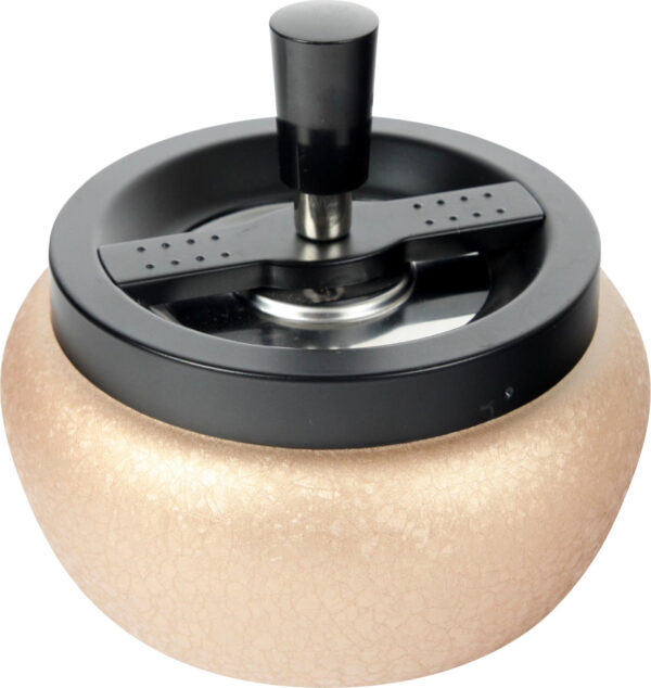 Drehascher bauchig schwarz/gold 13cm (Kopie)