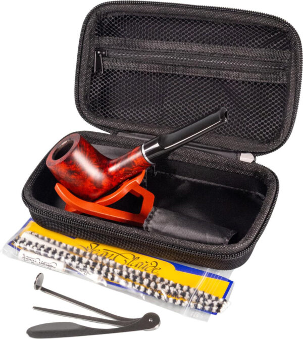 Pfeifen-Einsteigerset in Hartbox schwarz