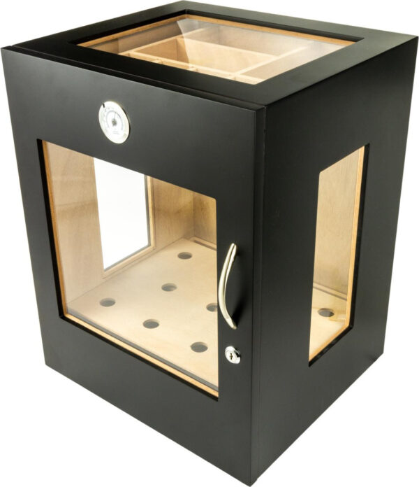 Humidor-Schrank SEVENSON schwarz matt