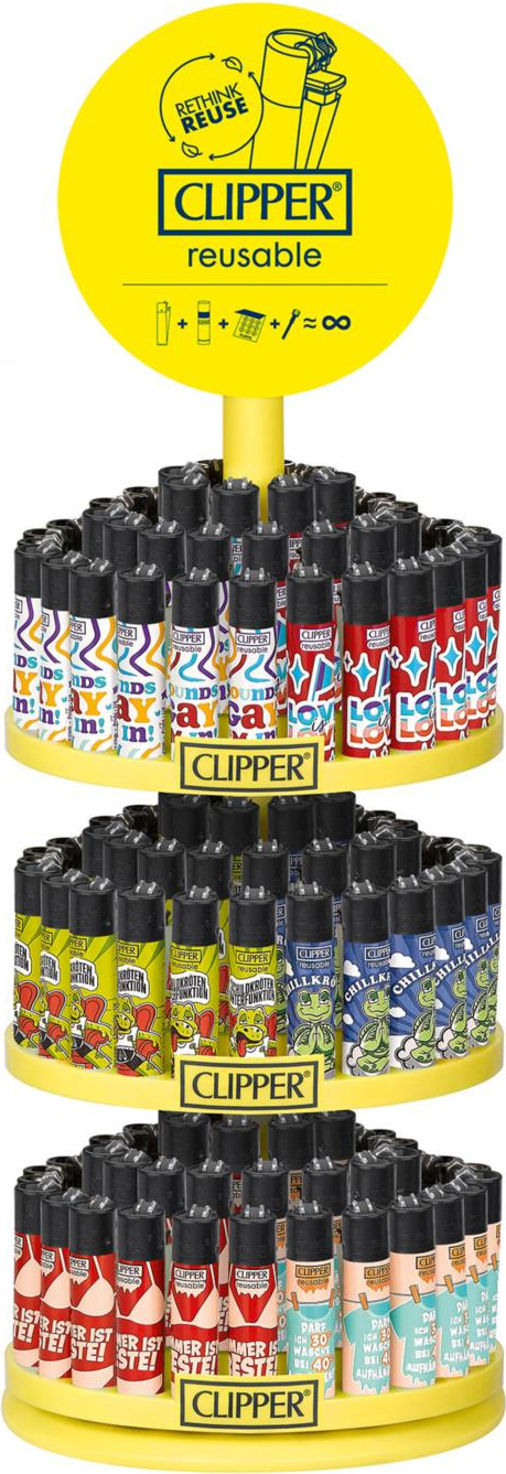 Clipper Mehrweg-Feuerzeug Carrousel Youngster