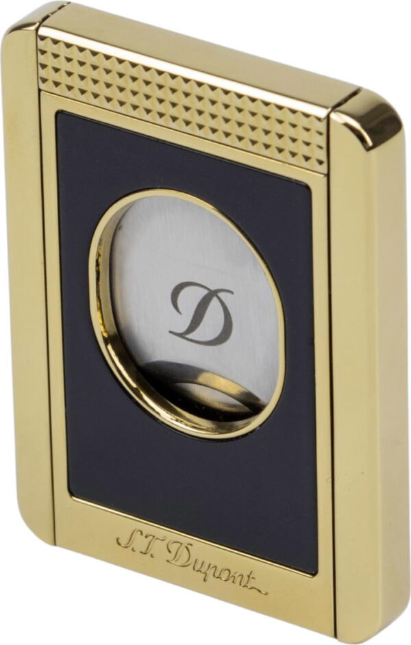 DUPONT Zigarrencutter Stand schwarz/gold  23mm Schnitt