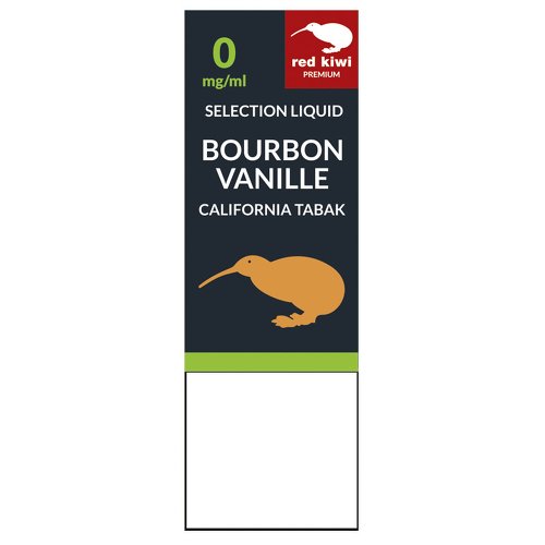 red kiwi Selection Liquid Bourbon Vanille California Tobacco