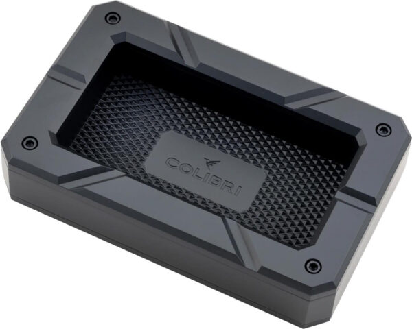 Colibri Zigarrenascher Aluminium Rally schwarz