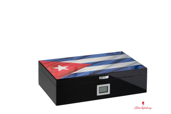 Humidor Cuba Flag glänzend