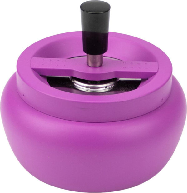 Drehascher bauchig neon purple matt  13 cm