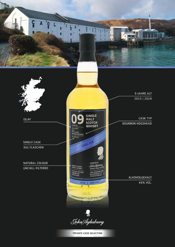 John Aylesbury Private Cask Selection Caol Ila 9YO 2015