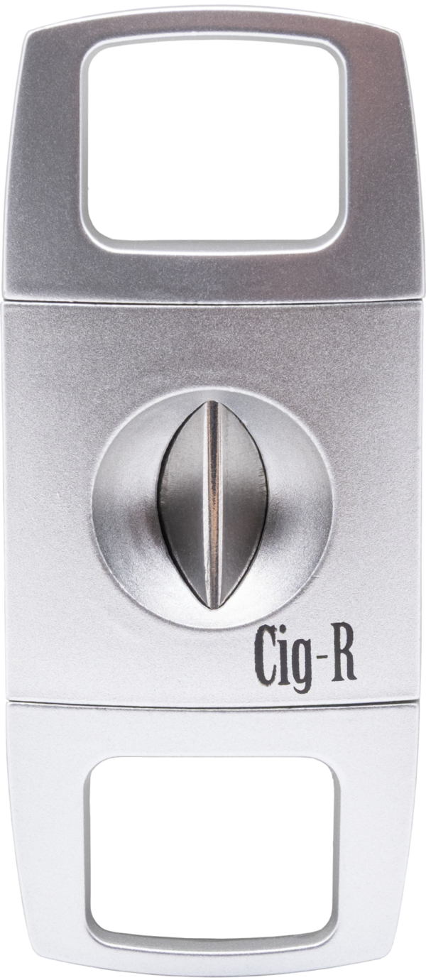 Cig-R Cigar Cutter V-Cut Satin Chrome