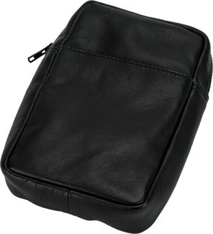 Passatore Pfeifen- Multifunktionstasche Leder schwarz 3er