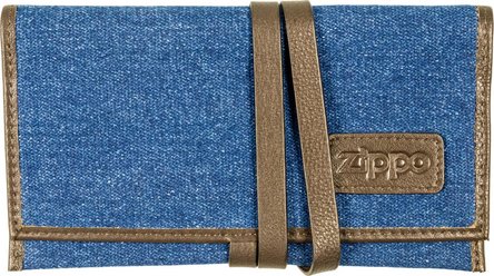 Zippo Drehertasche KS Jeans/Lederoptik Mocca