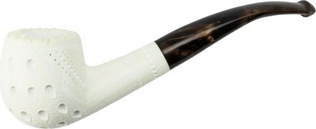 Meerschaum Pfeife Medium Half Bent Pot